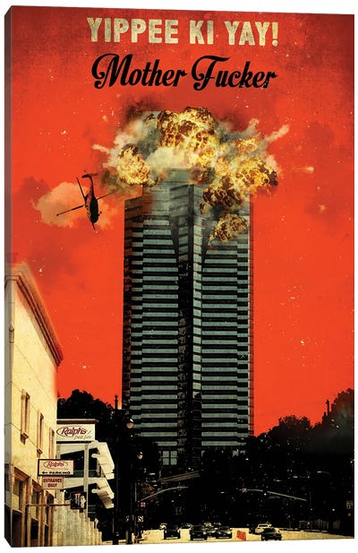 Die Hard Travel Movie Art Canvas Art Print - Die Hard