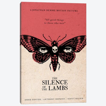 The Silence Of The Lambs Canvas Print #NOJ244} by 2Toastdesign Canvas Print