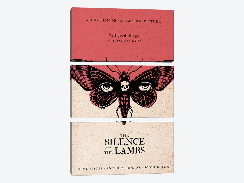 The Silence Of The Lambs by 2Toastdesign 3-piece Canvas Print