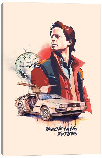 Marty Mcfly Canvas Art Print - Marty McFly