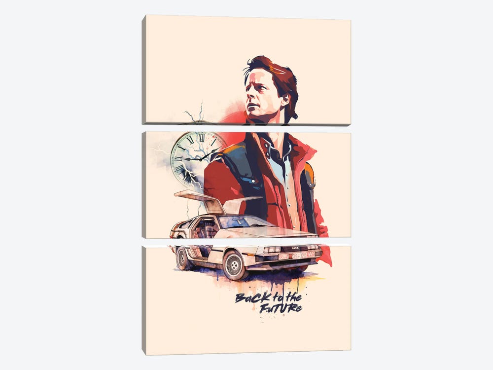 Marty Mcfly by 2Toastdesign 3-piece Canvas Print