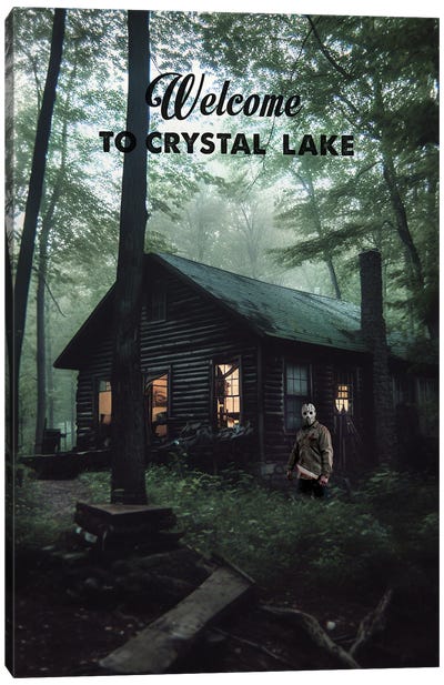Welcome To Crystal Lake Canvas Art Print - Friday The 13th