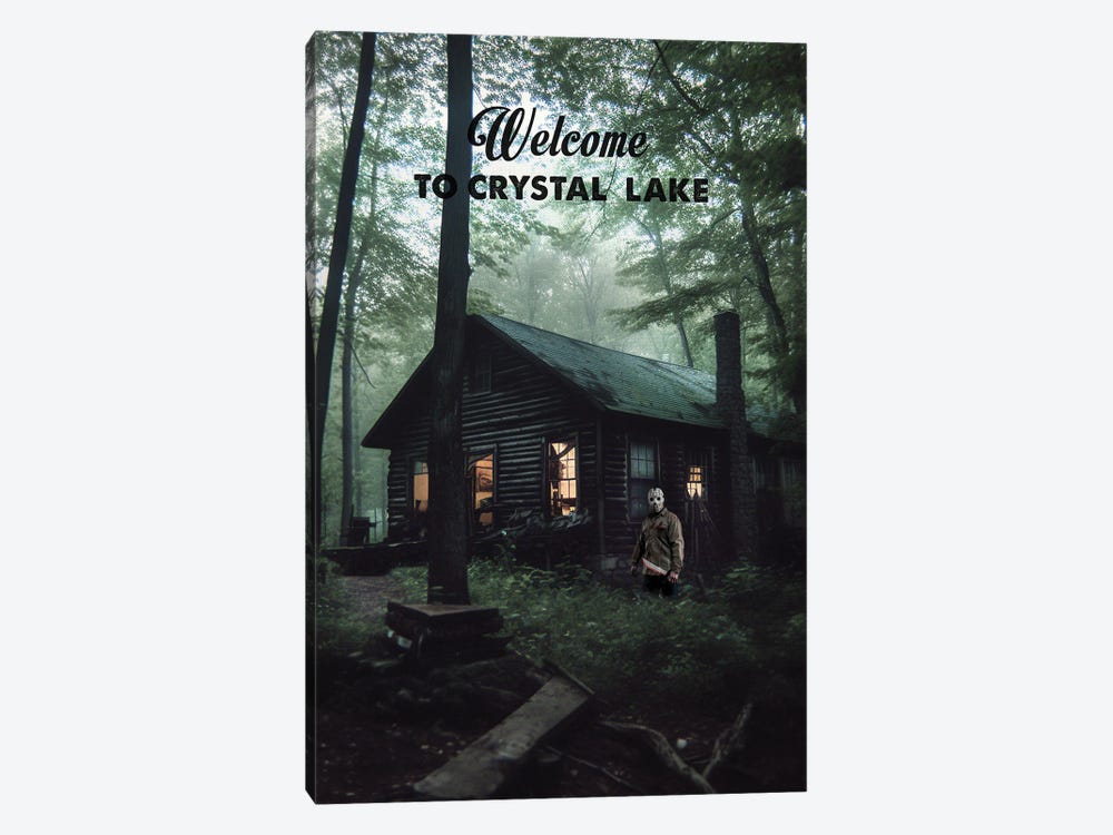 Welcome To Crystal Lake by 2Toastdesign 1-piece Canvas Wall Art
