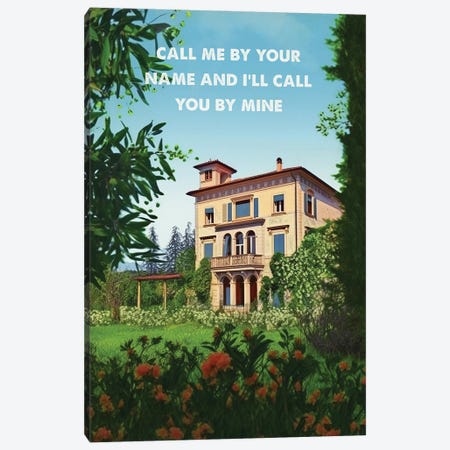 Call Me By Your Name Canvas Print #NOJ258} by 2Toastdesign Canvas Art Print