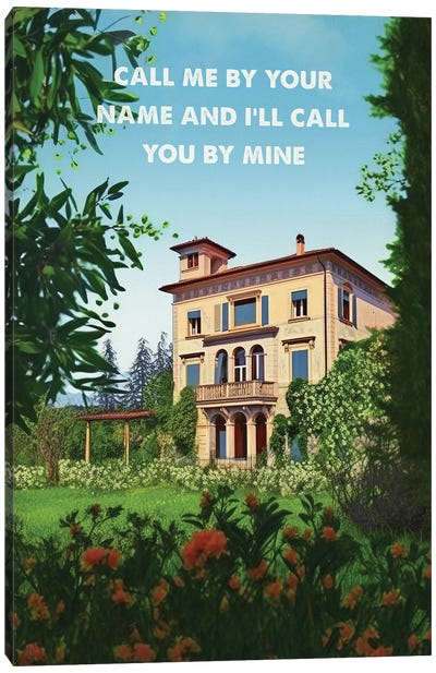 Call Me By Your Name Canvas Art Print - 2Toastdesign