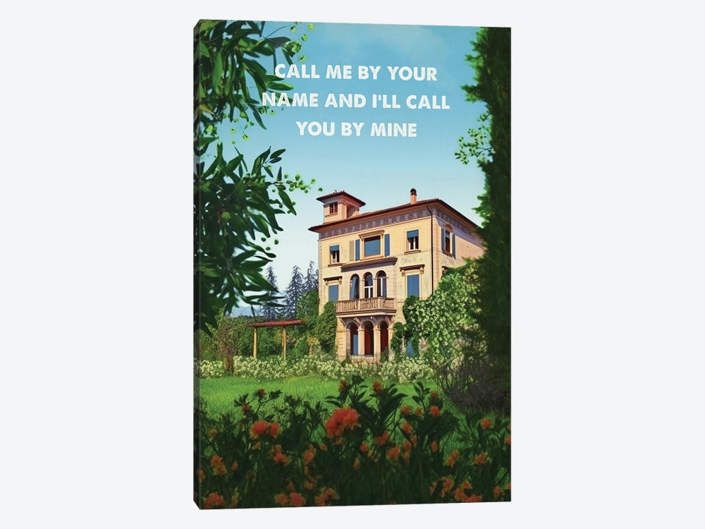 Call Me By Your Name by 2Toastdesign 1-piece Canvas Art
