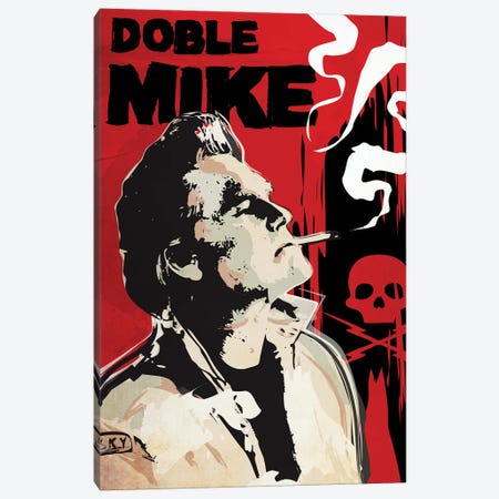Doble Mike Death Proof Movie Art Canvas Print #NOJ25} by 2Toastdesign Art Print