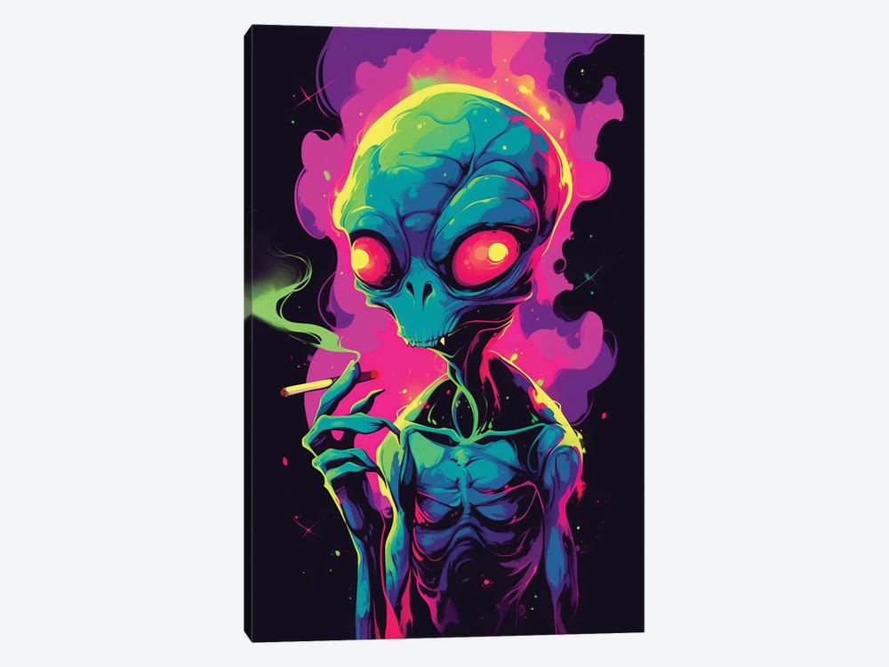 Psychedelic Alien by 2Toastdesign 1-piece Art Print