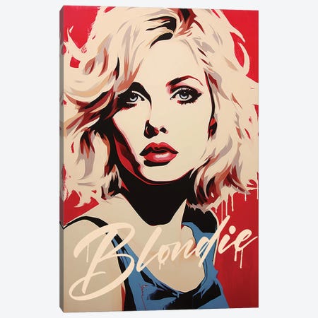 Blondie Pop Art Canvas Print #NOJ264} by 2Toastdesign Canvas Print