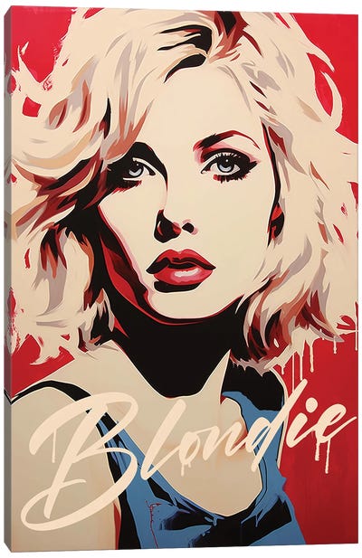 Blondie Pop Art Canvas Art Print - 2Toastdesign