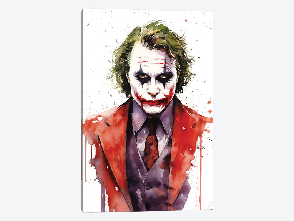 Joker Watercolor by 2Toastdesign 1-piece Art Print