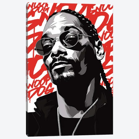 Snoop Canvas Print #NOJ272} by 2Toastdesign Canvas Print