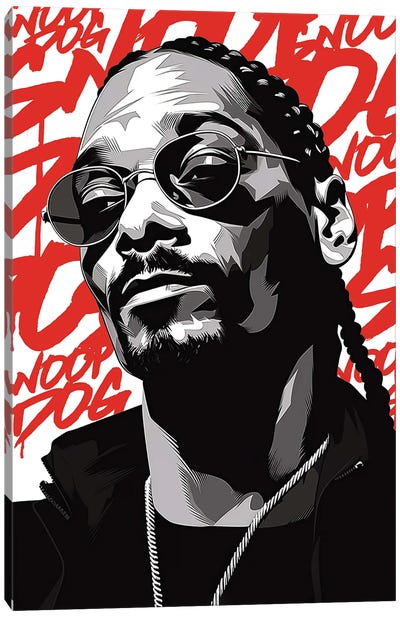 Snoop Canvas Art Print - 2Toastdesign