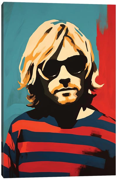 Kurt Canvas Art Print - Kurt Cobain