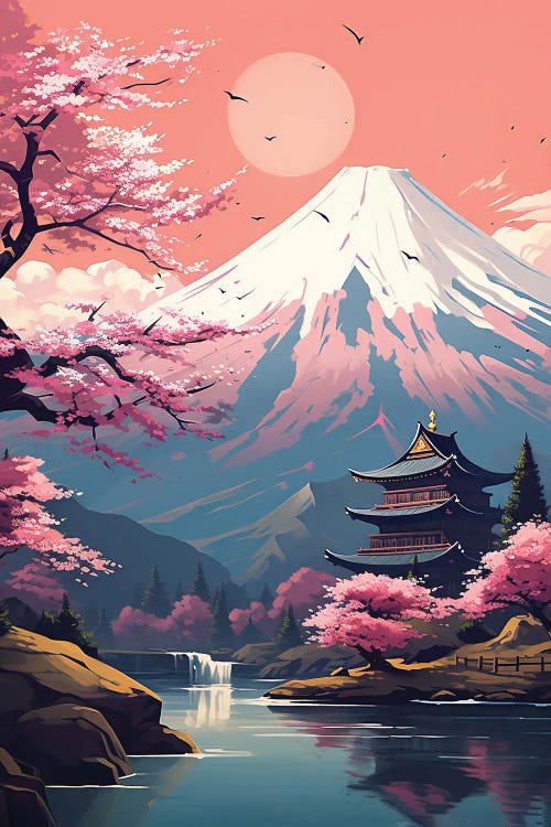 Fuji Landscape by 2Toastdesign wall art