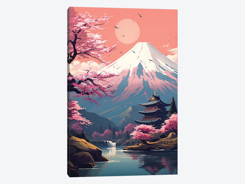 Fuji Landscape by 2Toastdesign 1-piece Canvas Art Print