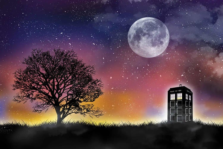 Tardis Night Landscape