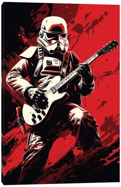 Trooper Rocks Canvas Art Print - Stormtrooper