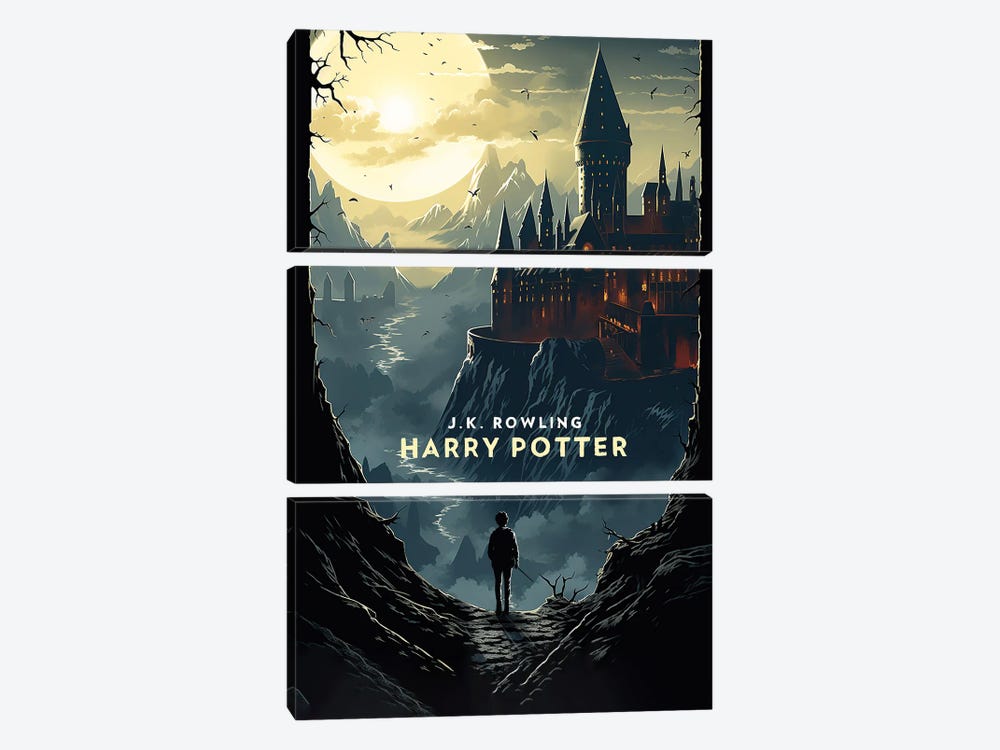 Harry In Hogwarts by 2Toastdesign 3-piece Canvas Art Print