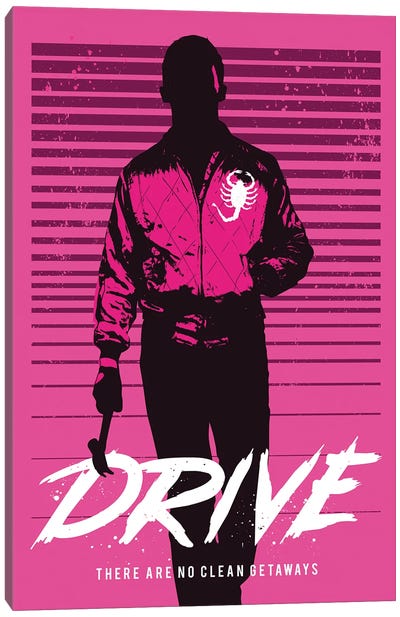 Drive Movie Art Canvas Art Print - 2Toastdesign