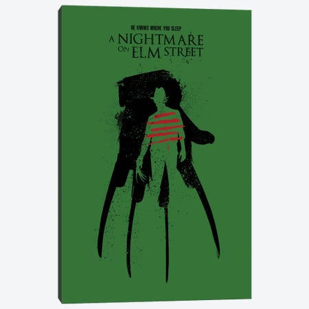 A Nightmare On Elm Street Movie Art Canvas Print #NOJ29} by 2Toastdesign Canvas Art