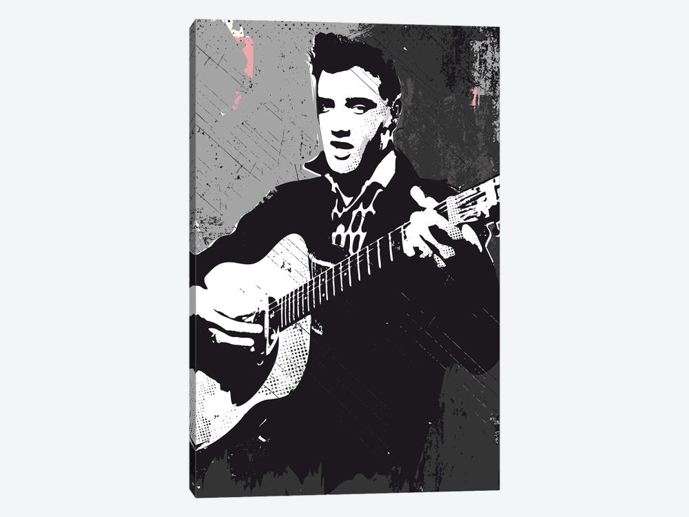 Elvis Presley Bw Art by 2Toastdesign 1-piece Canvas Art Print