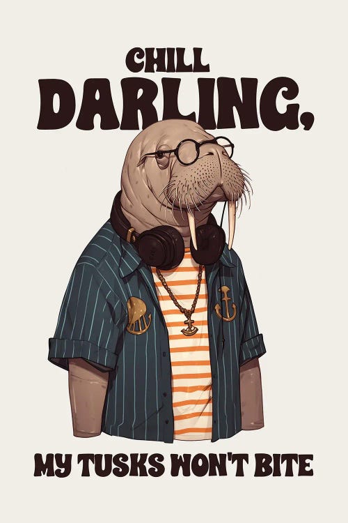 Chill Darling by 2Toastdesign wall art