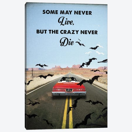 Fear And Loathing In Las Vegas Travel Movie Art Canvas Print #NOJ33} by 2Toastdesign Art Print