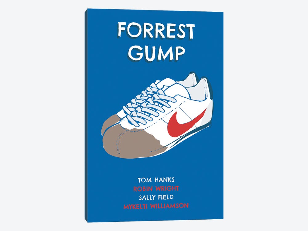 Forrest Gump Sneakers Art by 2Toastdesign 1-piece Canvas Artwork