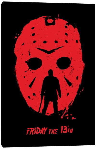Friday The 13Th Movie Art Canvas Art Print - Friday The 13th