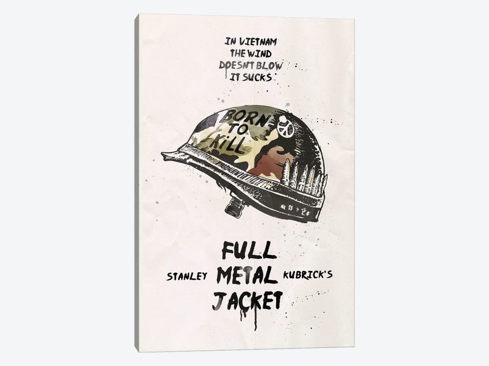 Full Metal Jacket Movie Art by 2Toastdesign 1-piece Canvas Wall Art