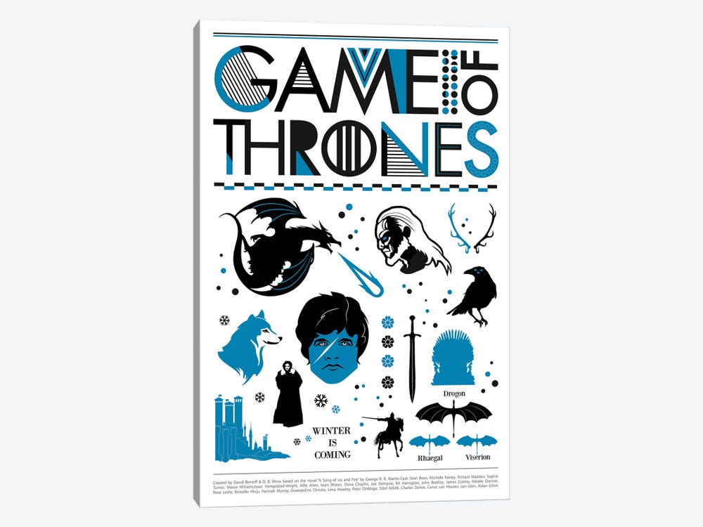 Game Of Thrones Art by 2Toastdesign 1-piece Art Print
