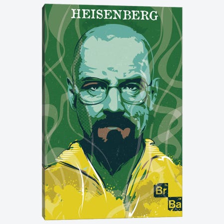 Heisenberg Art Canvas Print #NOJ49} by 2Toastdesign Canvas Wall Art