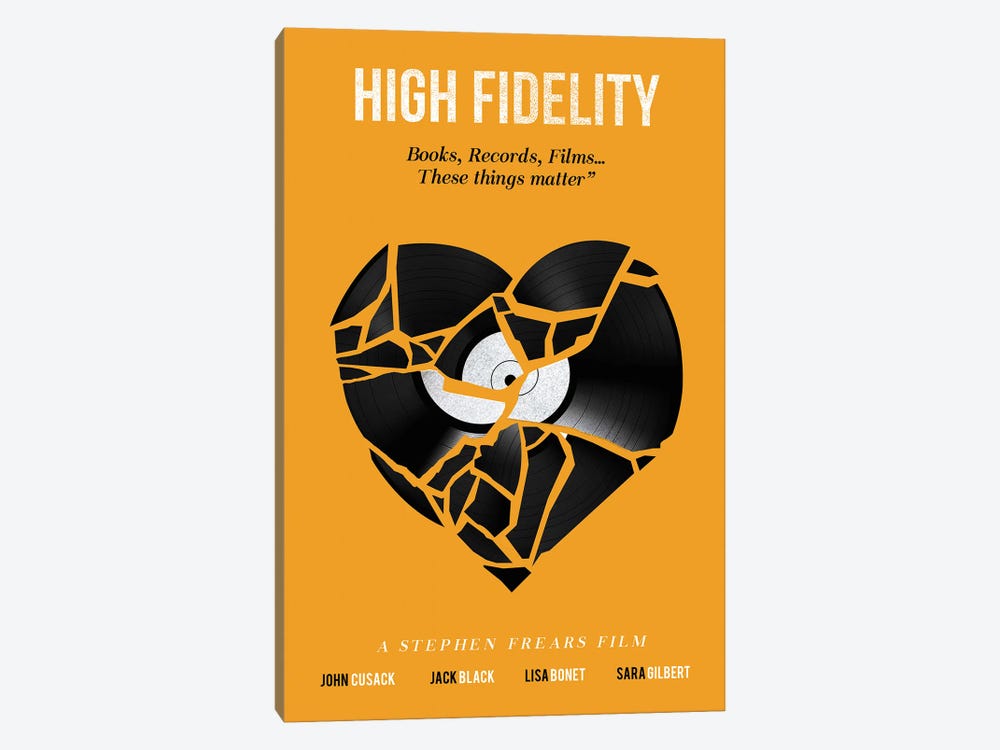 High Fidelity Movie Art by 2Toastdesign 1-piece Canvas Artwork