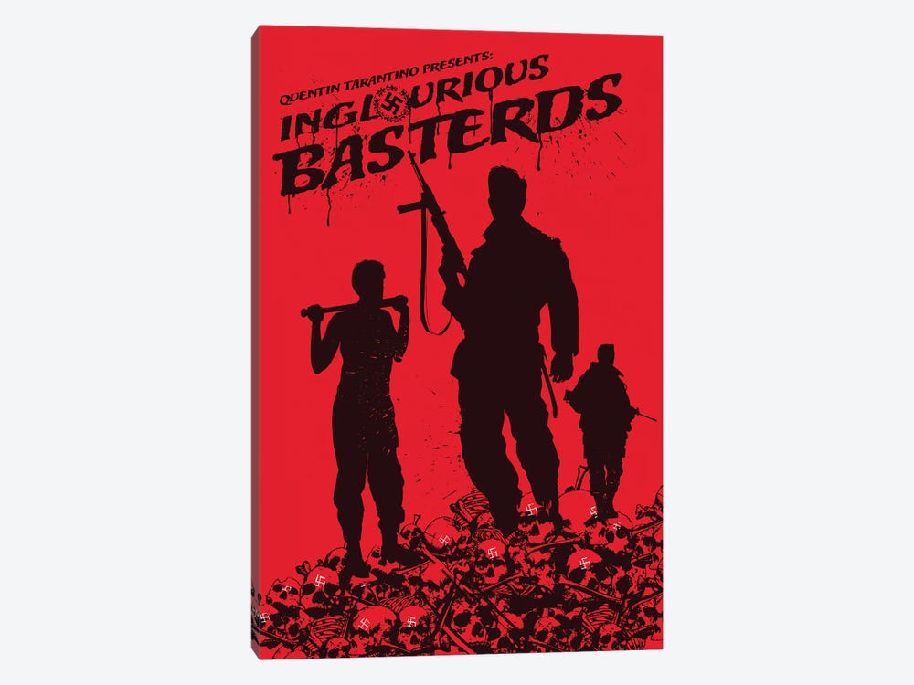 Inglourious Basterds Movie Art by 2Toastdesign 1-piece Canvas Wall Art