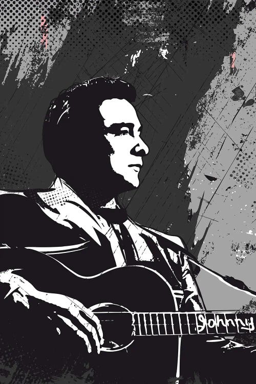 Johnny Cash Bw Art