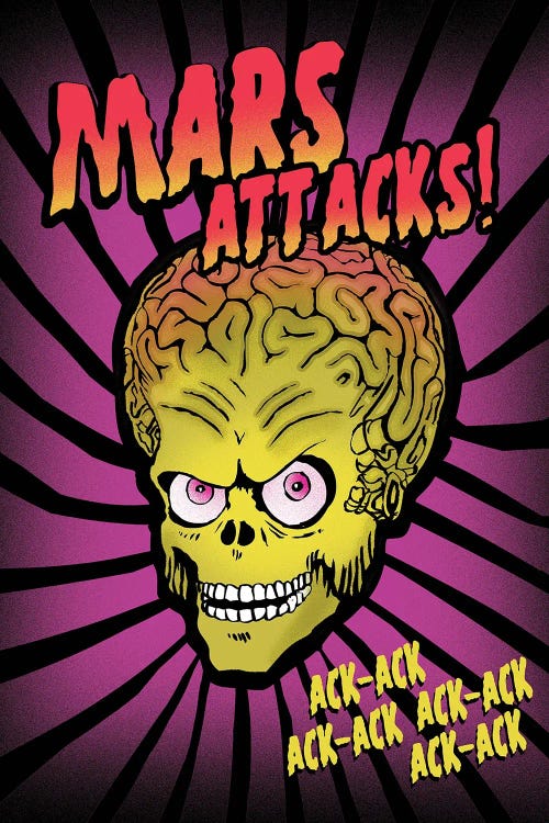 Mars Attacks Movie Art