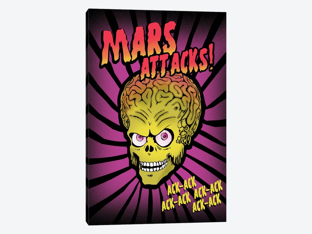 Mars Attacks Movie Poster Print & Unframed Canvas Prints 