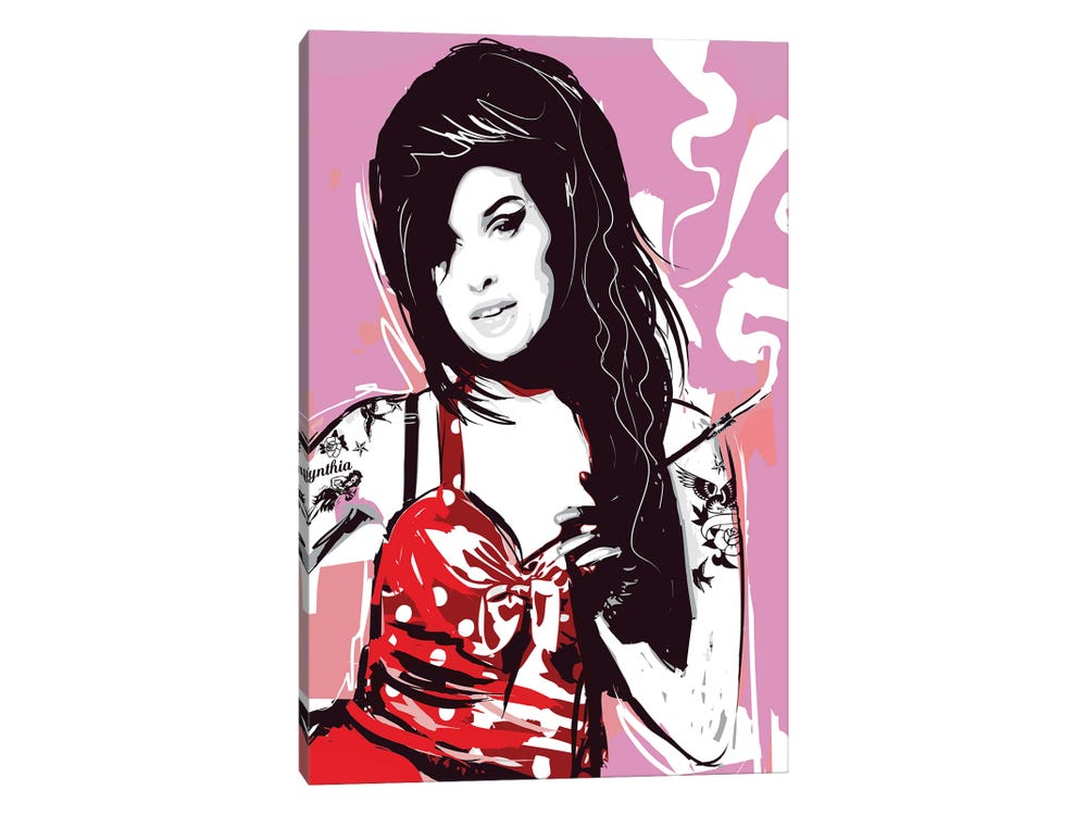 Amy Winehouse Pop Art Canvas Print by 2Toastdesign