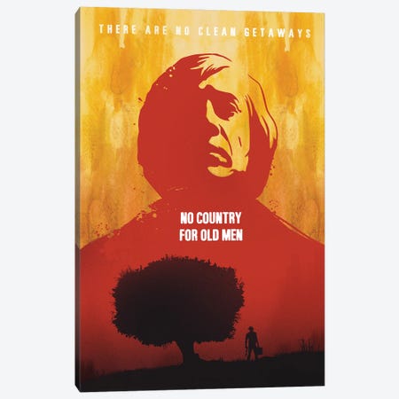 No Country For Old Men Movie Art Canvas Print #NOJ72} by 2Toastdesign Canvas Art Print