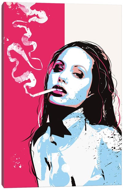 Angelina Jolie Pop Art Canvas Art Print - Angelina Jolie