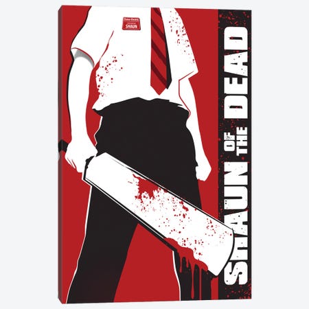 Shaun Of The Dead Movie Art Canvas Print #NOJ87} by 2Toastdesign Art Print