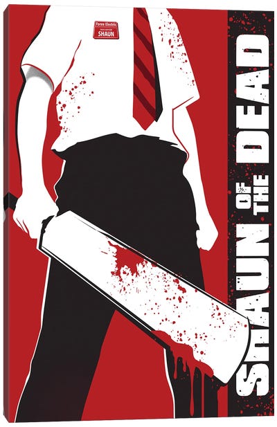 Shaun Of The Dead Movie Art Canvas Art Print - Shaun Of The Dead