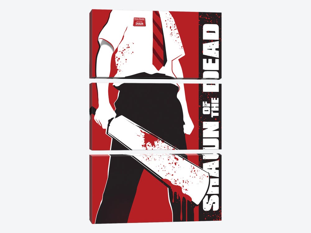 Shaun Of The Dead Movie Art by 2Toastdesign 3-piece Art Print