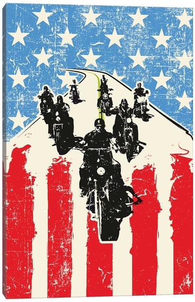 Sons Of Anarchy Art Canvas Art Print - Crime Drama TV Show Art