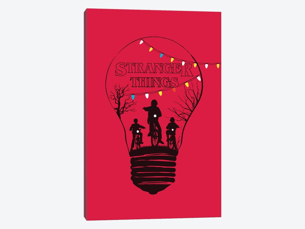 Stranger Things Red Art by 2Toastdesign 1-piece Canvas Art