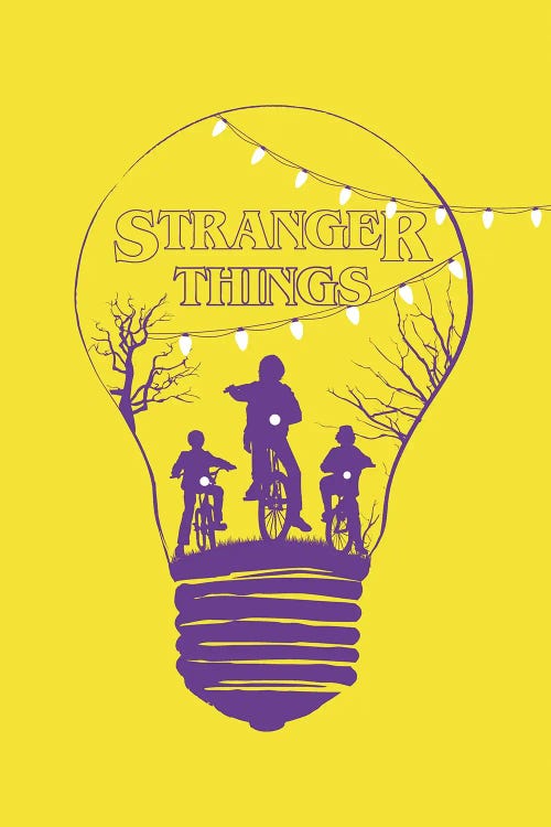 Stranger Things Yellow Art