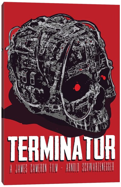 Terminator Movie Art Canvas Art Print - The Terminator
