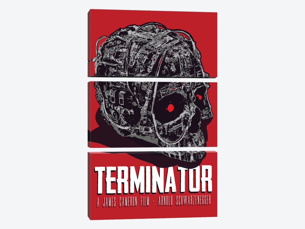 Terminator Movie Art by 2Toastdesign 3-piece Canvas Art