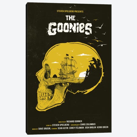 The Goonies Movie Art Canvas Print #NOJ97} by 2Toastdesign Canvas Artwork